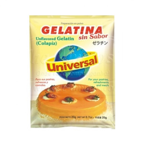 Gelatina Sem Sabor Universal (20g) (7752230119696)